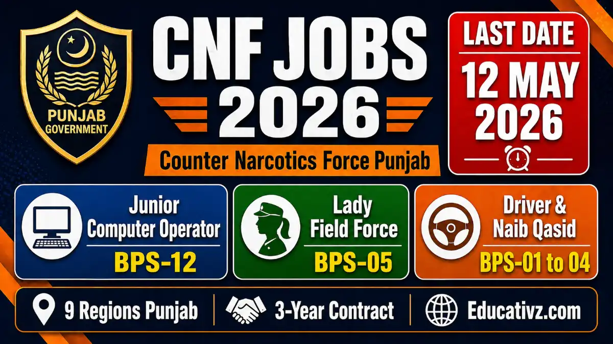Excise Taxation and Narcotics Control Department Punjab CNF Jobs Advertisement 2026