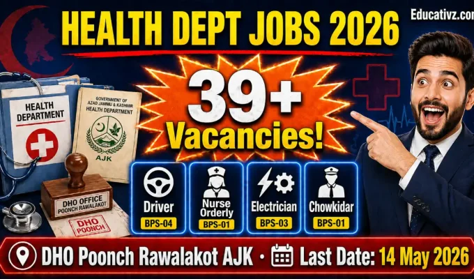 Health Department Rawalakot DHO Poonch Jobs Advertisement 2026
