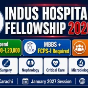 Indus Hospital Karachi Fellowship Program Advertisement 2026 Educativz