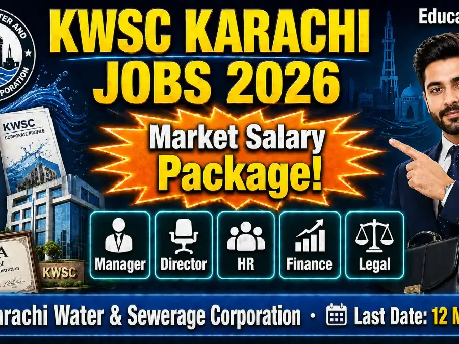 Karachi Water & Sewerage Corporation KWSC Jobs Advertisement April 2026