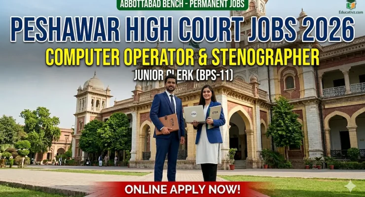 Official Job Advertisement of Peshawar High Court Abbottabad Bench 2026.