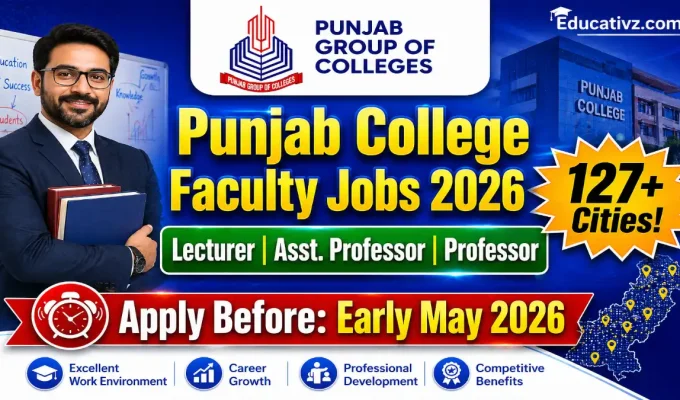 Punjab College Faculty Recruitment Advertisement May 2026 Educativz