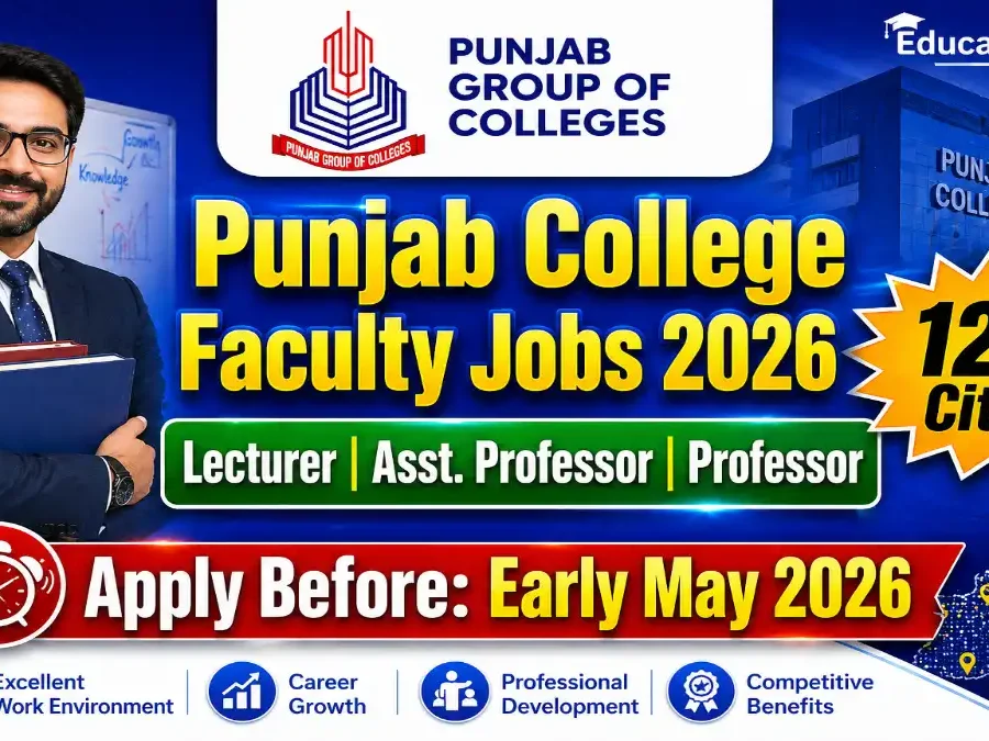 Punjab College Faculty Recruitment Advertisement May 2026 Educativz