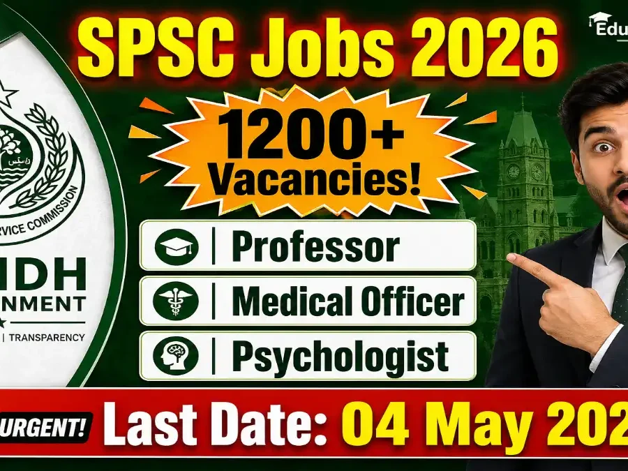 SPSC Consolidated Advertisement No 03 2026 Sindh Public Service Commission Jobs Educativz