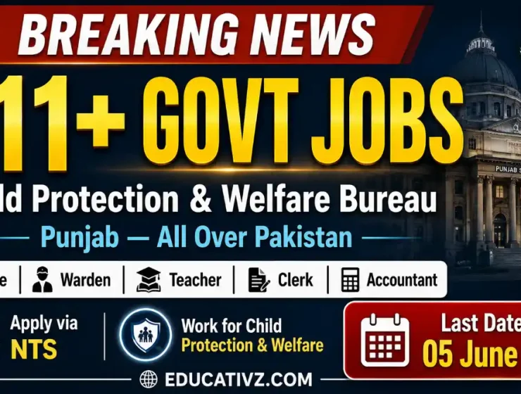 Child Protection and Welfare Bureau Punjab Lahore Jobs May 2026 - 311 Posts NTS Apply Online