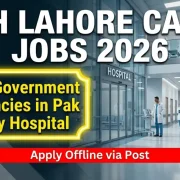 Combined Military Hospital CMH Lahore Cantt Jobs June 2026 Advertisement | Application Form