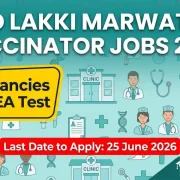 DHO Lakki Marwat EPI Vaccinator Jobs June 2026 Advertisement ETEA