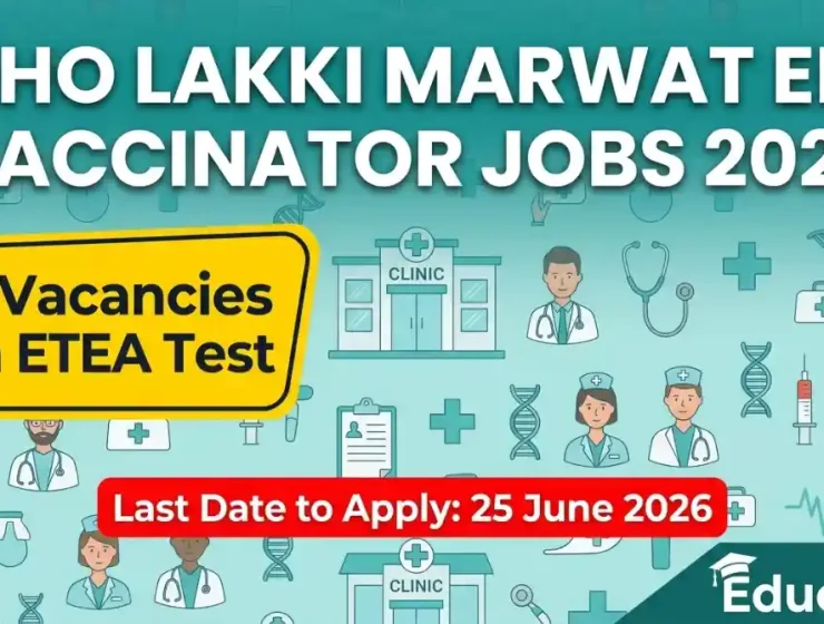 DHO Lakki Marwat EPI Vaccinator Jobs June 2026 Advertisement ETEA