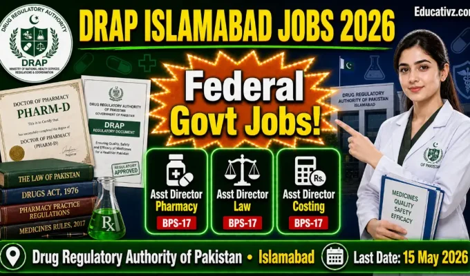 DRAP Islamabad Official Job Advertisement May 2026