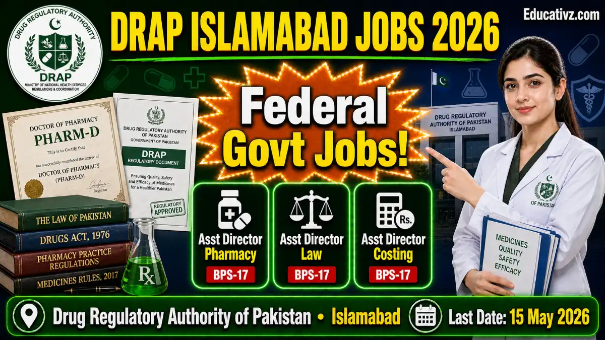 DRAP Islamabad Official Job Advertisement May 2026