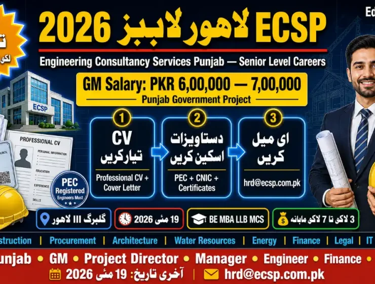 ECSP Lahore Official Career Opportunities Advertisement May 2026