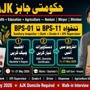 AJK Government Jobs May 2026 – Health, Education & Agriculture | Apply Online | Educativz