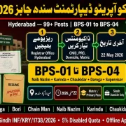 Cooperatives Department Sindh Jobs 2026 Hyderabad — Naib Qasid Karinda Chaukidar | Apply INF/KRY/1738/2026 | Educativz