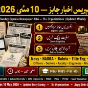 Express Newspaper Jobs Today 10 May 2026 — Sunday Jobs Pakistan | Educativz
