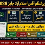 Prime Minister's Office Islamabad Jobs 2026 — 14 Posts BPS-01 to BPS-15 | Apply via NJP Before May 28 | Educativz