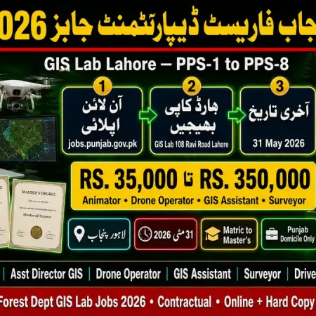 Punjab Forest Department Jobs 2026 â€” GIS Lab Lahore | Animator Drone Operator GIS Assistant | Apply Online jobs.punjab.gov.pk | Educativz