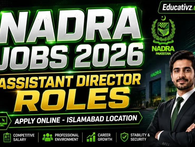 Official Career Vacancy Notice of NADRA Jobs 2026 June Advertisement for Assistant Director IT Posts