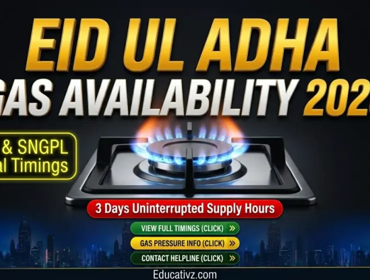Eid ul Adha Gas Availability Schedule 2026 SSGC SNGPL Pakistan