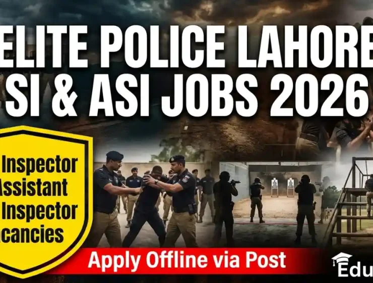 Elite Police Training School Lahore Sub Inspector ASI Jobs June 2026 Advertisement