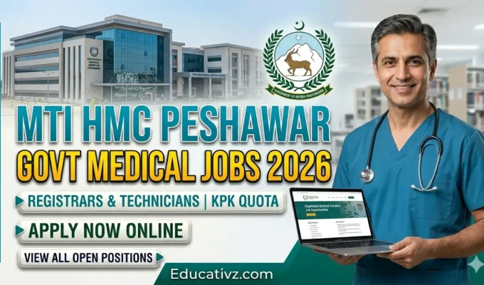 MTI Hayatabad Medical Complex HMC Peshawar Medical Govt Jobs 2026 Official Advertisement