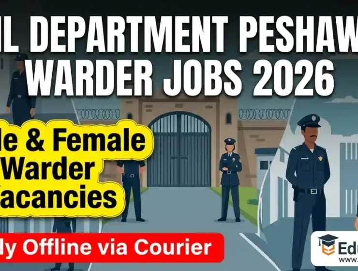 KP Jail Department Peshawar Jobs June 2026 Advertisement For Warder & Female Warder