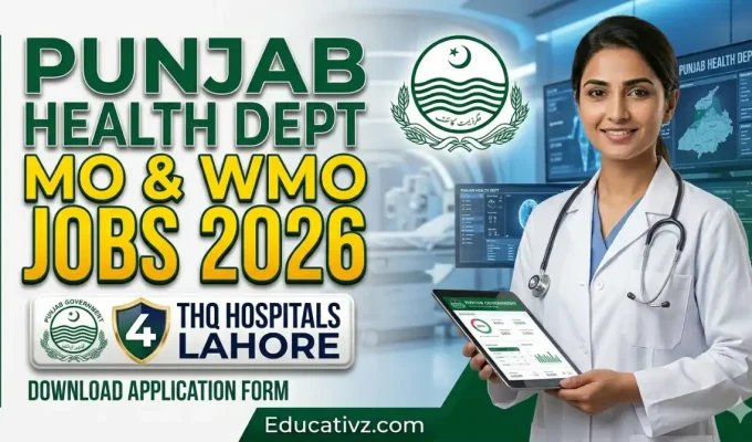 Medical Officer and Women Medical Officer Vacancies Punjab Health Department 2026 May / June Advertisement