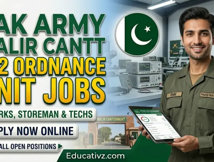 Pakistan Army 152 Ordnance Unit Malir Cantt Karachi Jobs 2026 Advertisement