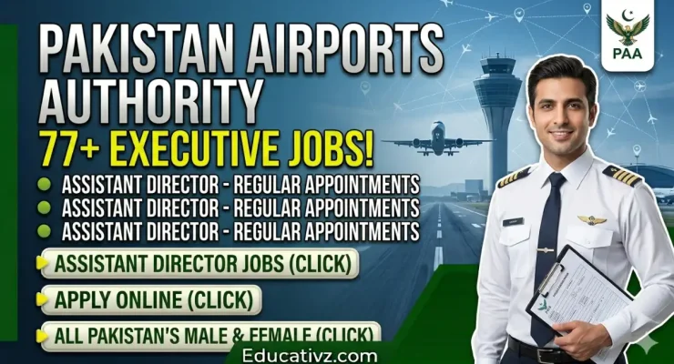 Official Career Opportunity Advertisement for Assistant Director Positions at Pakistan Airports Authority PAA
