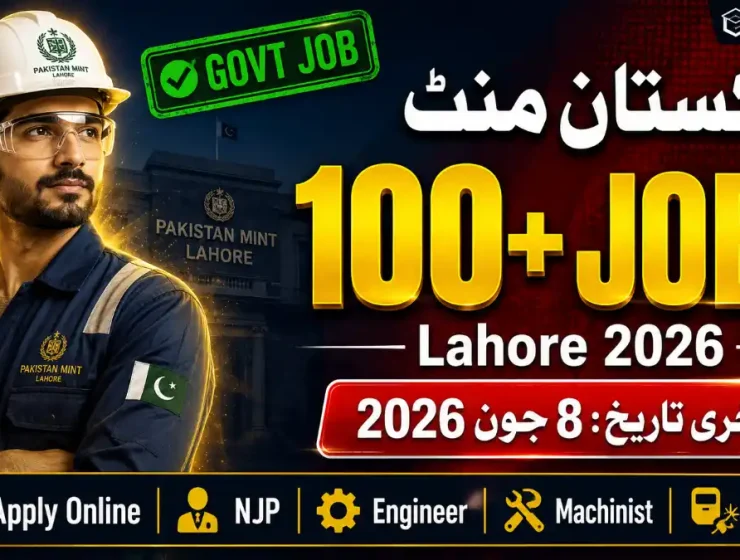 Pakistan Mint Lahore Jobs May 2026 — 100+ Government Vacancies Apply Online NJP