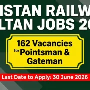 Pakistan Railways Multan Division Jobs June 2026 Advertisement Pointsman Gateman