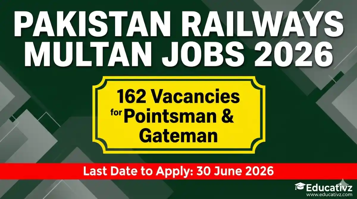 Pakistan Railways Multan Division Jobs June 2026 Advertisement Pointsman Gateman