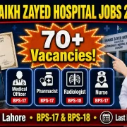 Shaikh Zayed Hospital Lahore Jobs May 2026 Advertisement
