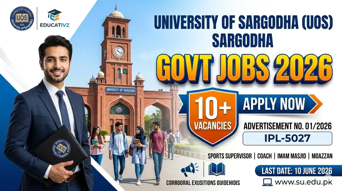 University of Sargodha UOS Jobs 2026 Official Advertisement No 01/2026