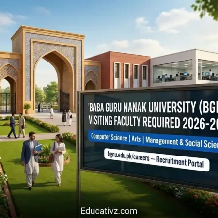 BGNU Baba Guru Nanak University Visiting Faculty Jobs 2026 Online Apply bgnu.edu.pk
