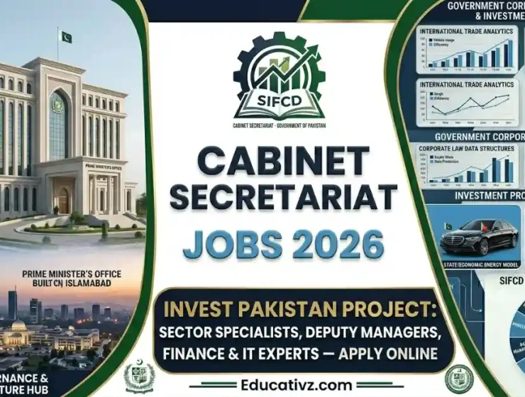 Cabinet Secretariat SIFC PM Office Islamabad Jobs June 2026 Recruitment Dashboard Portal Educativz