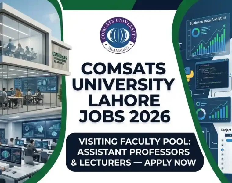 COMSATS University Lahore Jobs June 2026 Visiting Faculty Assistant Professor & Lecturer Vacancies Portal Educativz