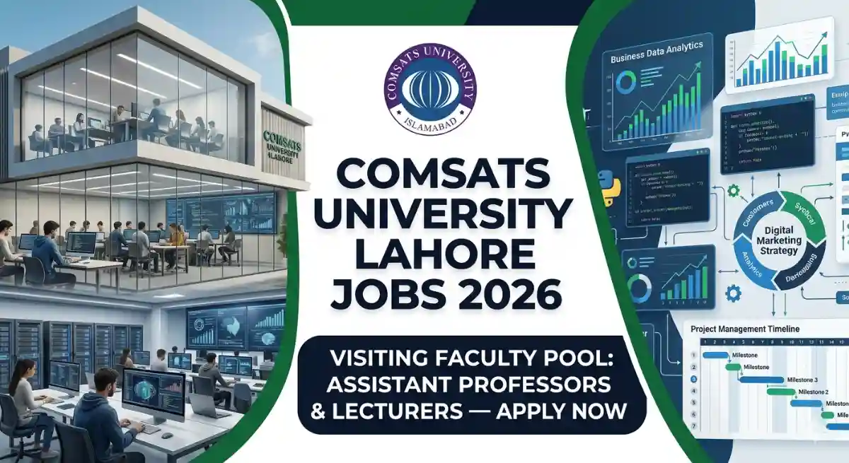 COMSATS University Lahore Jobs June 2026 Visiting Faculty Assistant Professor & Lecturer Vacancies Portal Educativz