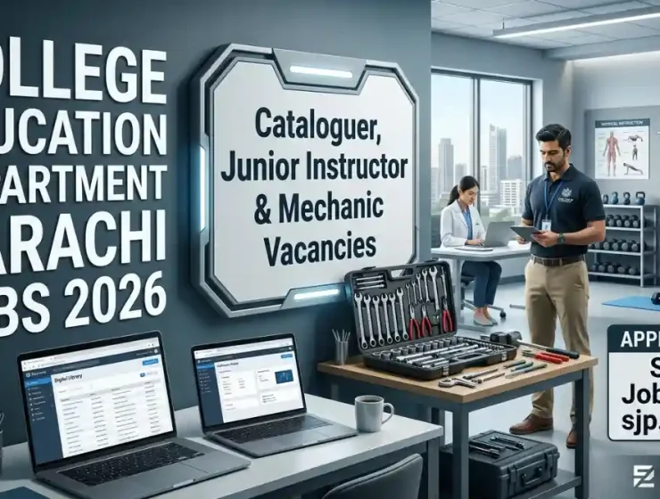 Directorate of College Education Karachi Region Cataloguer and Junior Instructor Jobs 2026 June Advertisement