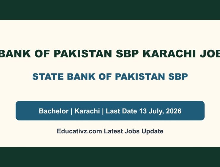 State Bank Of Pakistan SBP Karachi Jobs Notice 2026 Advertisement featured Educativz