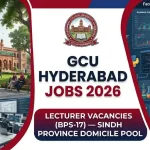 Government College University GCU Hyderabad Jobs June 2026 BPS-17 Lecturer Openings Portal Educativz