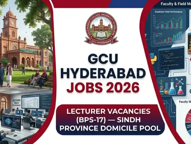 Government College University GCU Hyderabad Jobs June 2026 BPS-17 Lecturer Openings Portal Educativz
