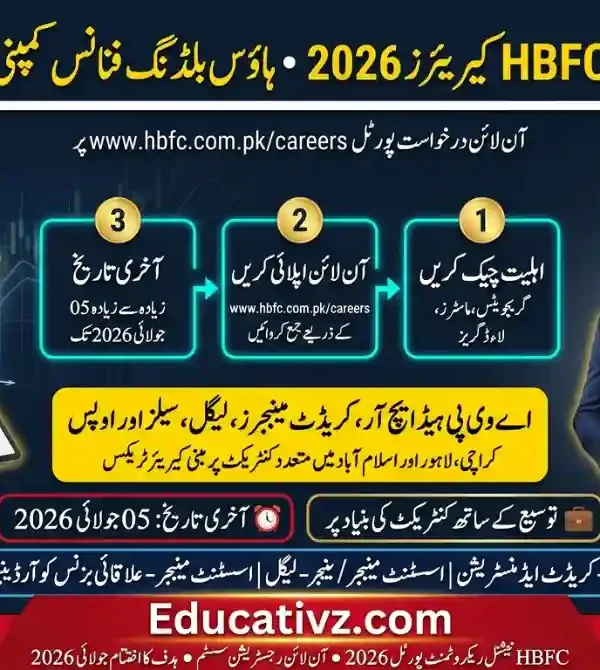 House Building Finance Company Limited HBFC Careers Online Portal 2026 Recruitment Banner Educativz