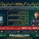 Islamabad Capital Territory ICT Police Careers June 2026 Official Recruitment Advertisement Notice Banner Educativz