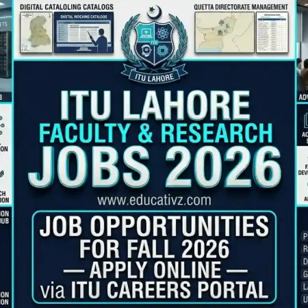 Information Technology University ITU Lahore Jobs June 2026 Faculty Recruitment Educativz
