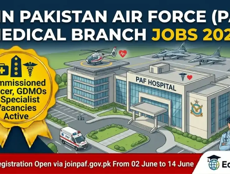 Join Pakistan Air Force PAF Medical Branch 137 Combat Support Course 2026 June Advertisement for Doctors / MBBS