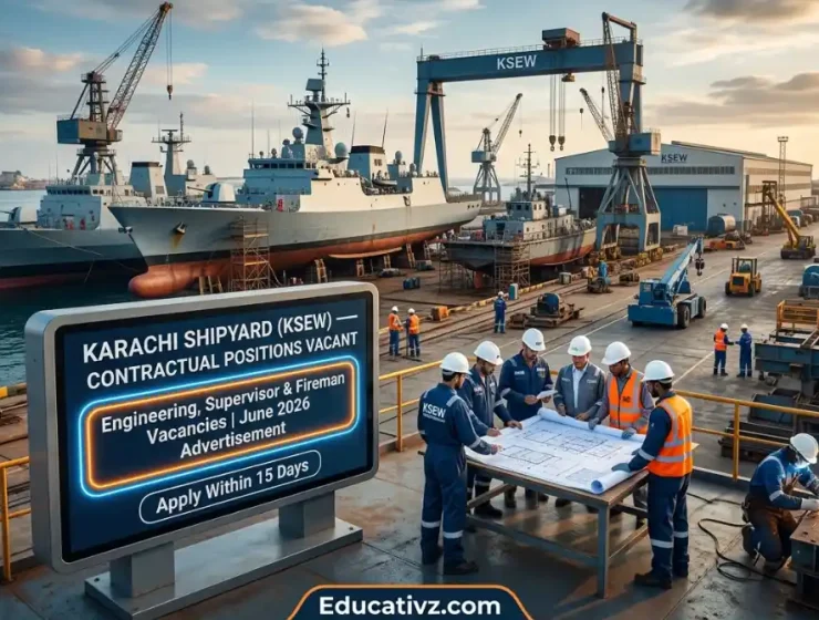 Karachi Shipyard Engineering Works KSEW Jobs June 2026 Advertisement on Educativz