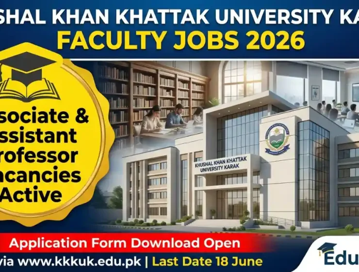 Khushal Khan Khattak University Karak Faculty Jobs 2026 June Advertisement