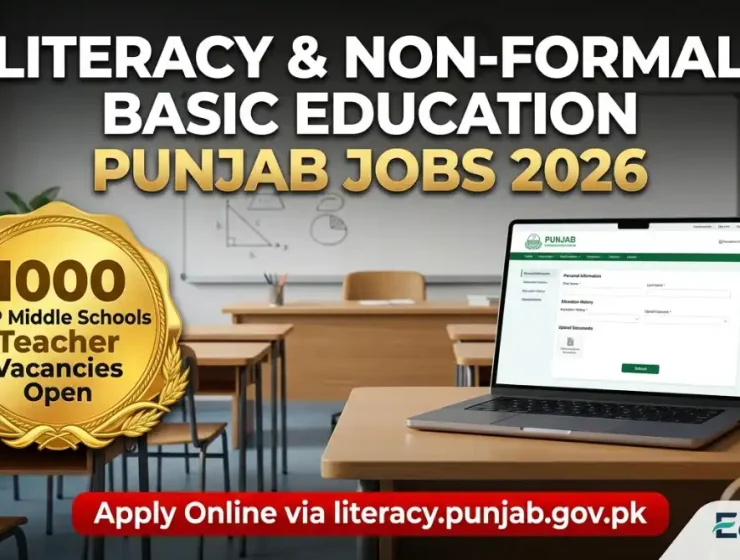 Directorate General of Literacy and Non-Formal Basic Education Punjab Elementary Teachers Jobs Advertisement June 2026