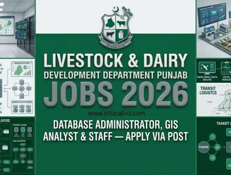 Livestock and Dairy Development Department Punjab Lahore Jobs June 2026 Advertisement Apply Online Portal Educativz