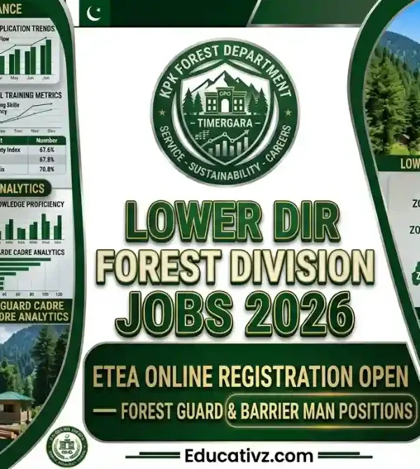 Lower Dir Forest Division KPK Jobs 2026 Forest Guard Recruitment Banner Educativz